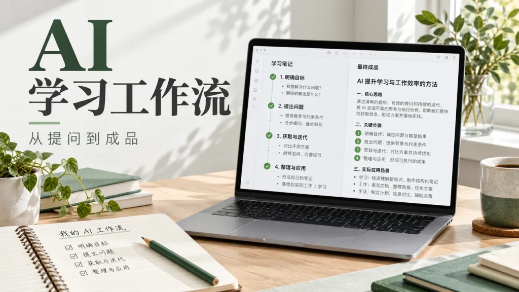 AI 学习工作流：从提问到成品主题封面