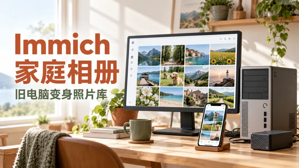 Immich 家庭相册：旧电脑变身照片库主题封面