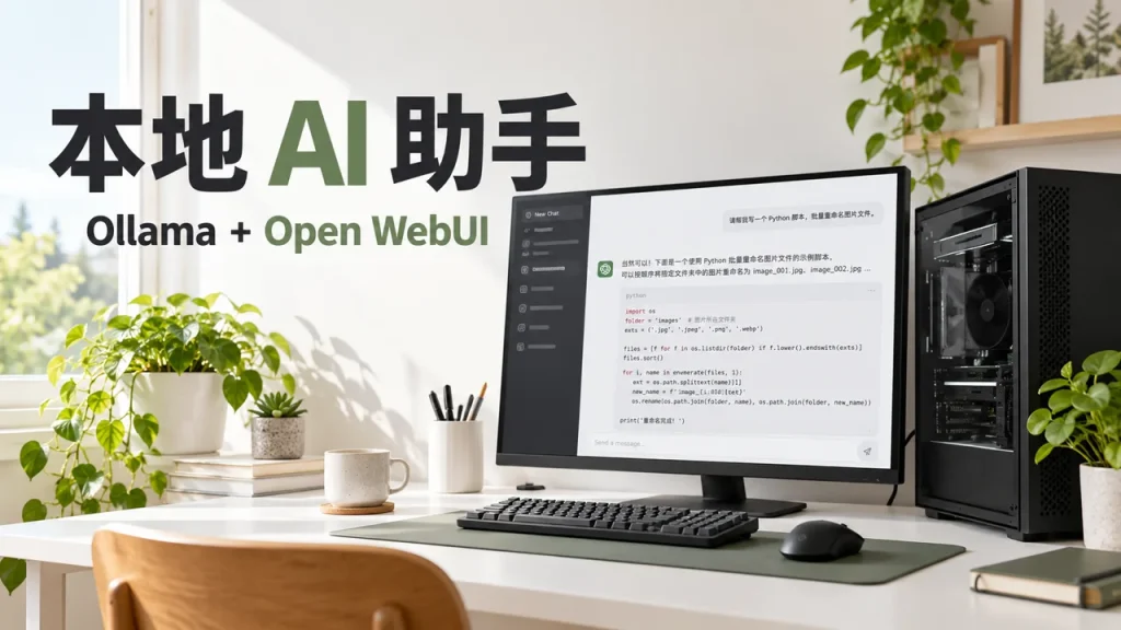 Ollama 与 Open WebUI 本地 AI 助手主题封面